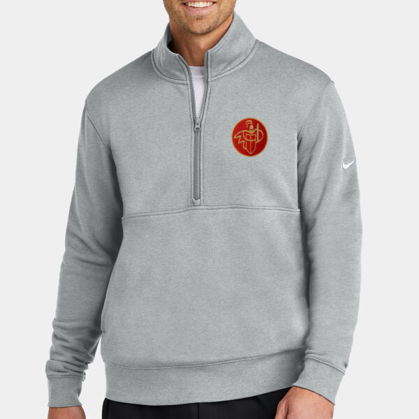Club Fleece Sleeve Swoosh 1/2 Zip Thumbnail