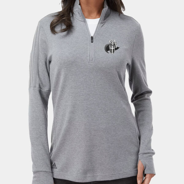 Women's 3-Stripes Quarter-Zip Sweater Thumbnail